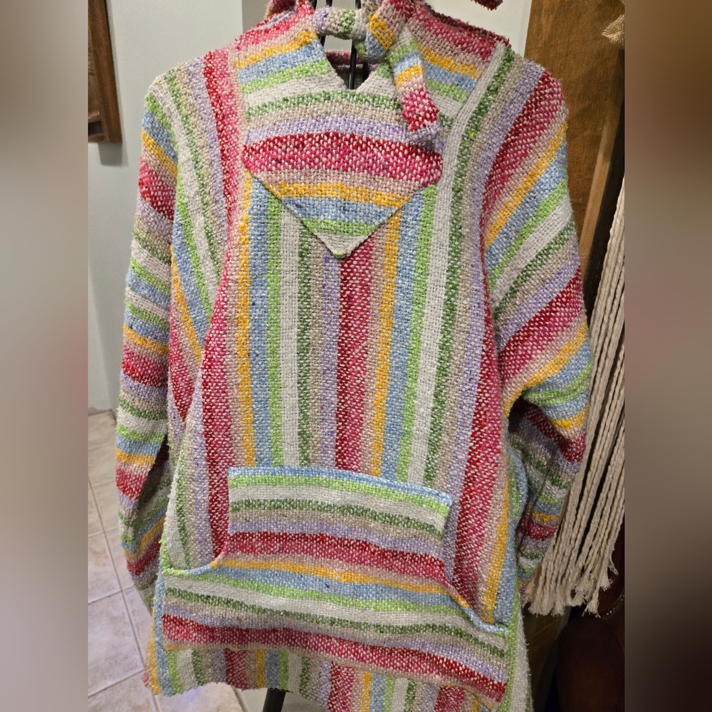 Colorful Striped Knit Sweater